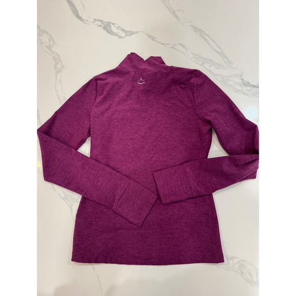 Beyond Yoga Spacedye Captivating Turtleneck Top - Aubergine Beet Size S - Picture 7 of 7